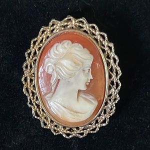 Vintage cameo brooch